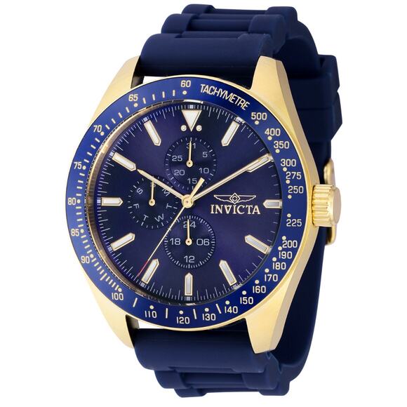 Invicta Men's Aviator nomad Quartz Multifunction Black Dial Watch 45mm - Picture 1 of 4